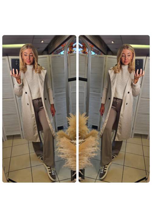 HARLOWE TRENCH - CREAM