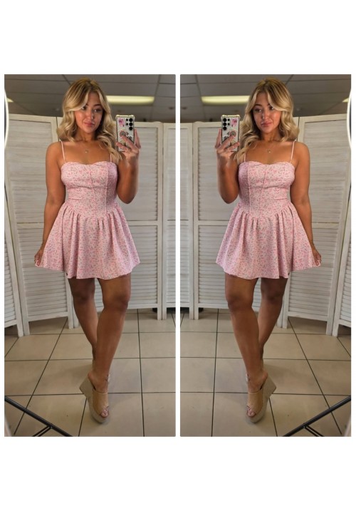  BOTANICAL BEAUTY SUNDRESS - PINK