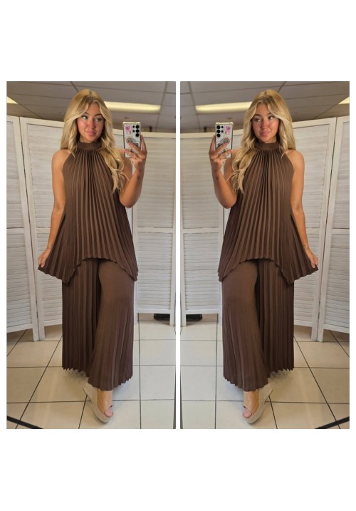  ORIGAMI SERENADE CO ORD - CHOCOLATE 