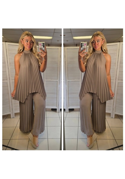  ORIGAMI SERENADE CO ORD - LATTE
