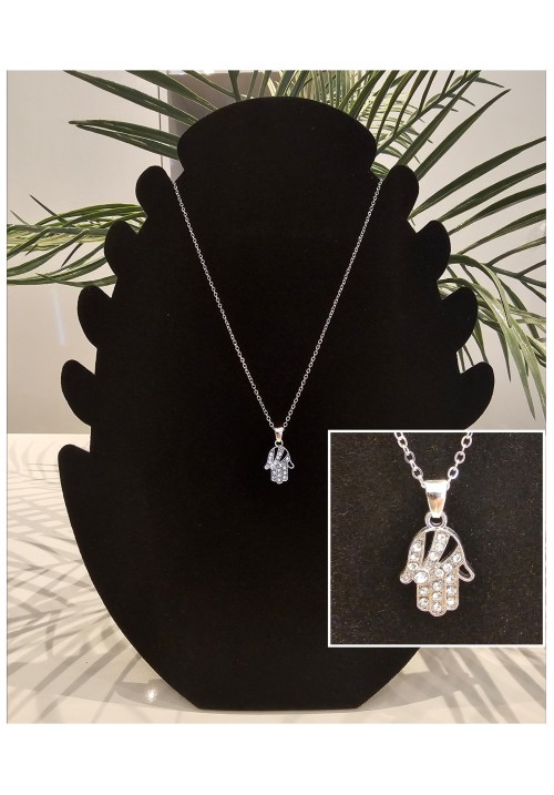 PALM PRINCESS PENDANT - SILVER TONE