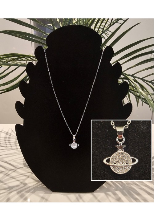 OUT OF THIS WORLD PENDANT - SILVER TONE