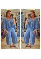 MYKONOS MEMORIES LINEN BUTTON TOP - DENIM BLUE 