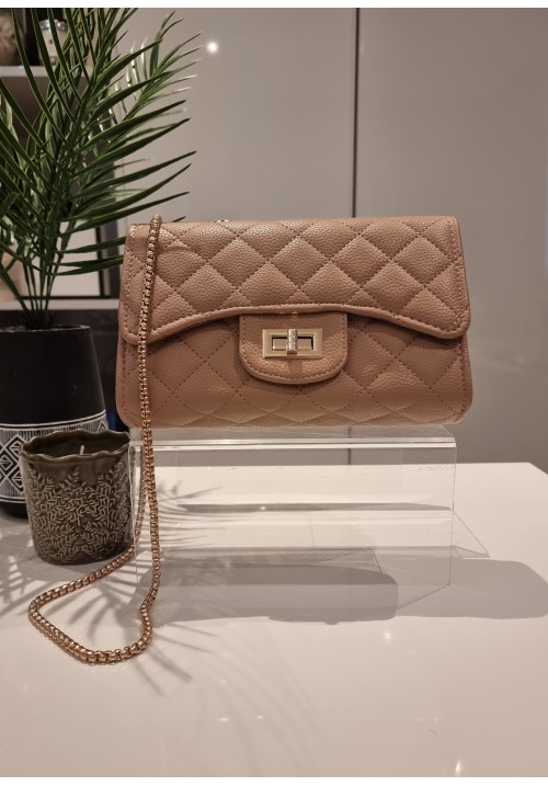 COCO CLASSIC QUILTED BAG - TAUPE
