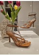 STEP TO PARADISE STRAPPY SANDAL - TAN
