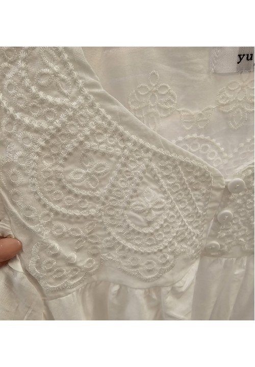 CLEAN COTTON SUMMER TOP - WHITE