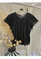 CLEAN COTTON SUMMER TOP - BLACK