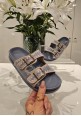 SANDS AND STITCHES BUCKLE SLIDER - DENIM BLUE