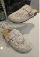 CITY TO SHORELINE CROCHET SLIDERS - CREAM