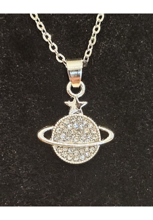 OUT OF THIS WORLD PENDANT - SILVER TONE