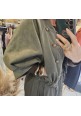  MAVERICK MILITARY BOMBER JACKET - KHAKI