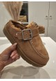  SNUG STAR PREMIUM FAUX FUR CLOG - TAN