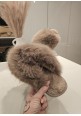    COSY TOES FAUX FUR SLIPPERS - BEIGE