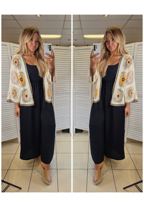 HOOKED ON YOU CROCHET CARDIGAN - ORANGE