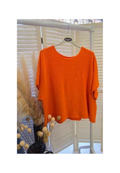 THE CHILL STITCH JUMPER - ORANGE