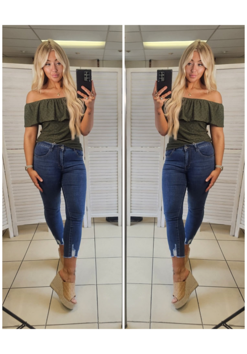 MEADOW MORNINGS TOP - KHAKI