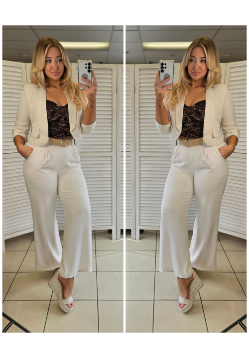 RUCH HOUR BLAZER - CREAM