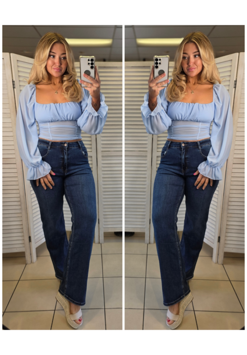 DOLL HOUSE DREAMS TOP - BLUE