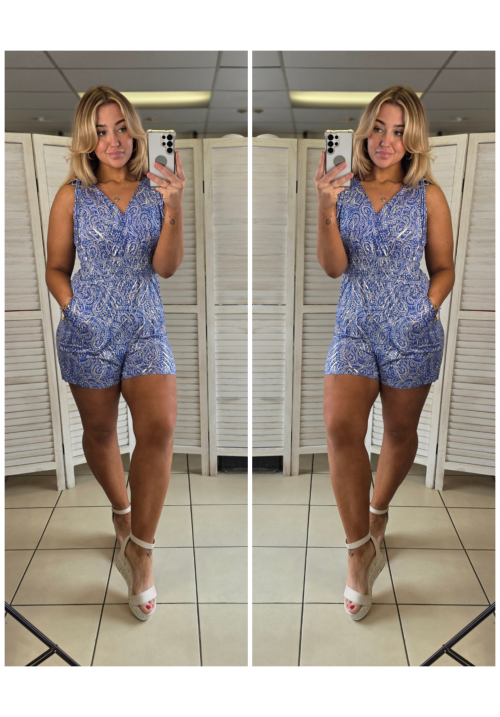 HOLIDAY ESSENTIAL PLAYSUIT - PAISLEY BLUE