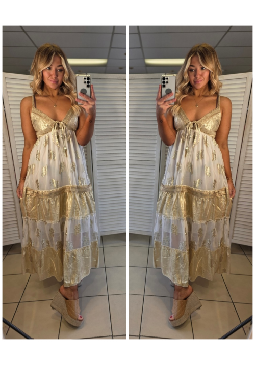 GOLD DUST WOMAN MAXI DRESS