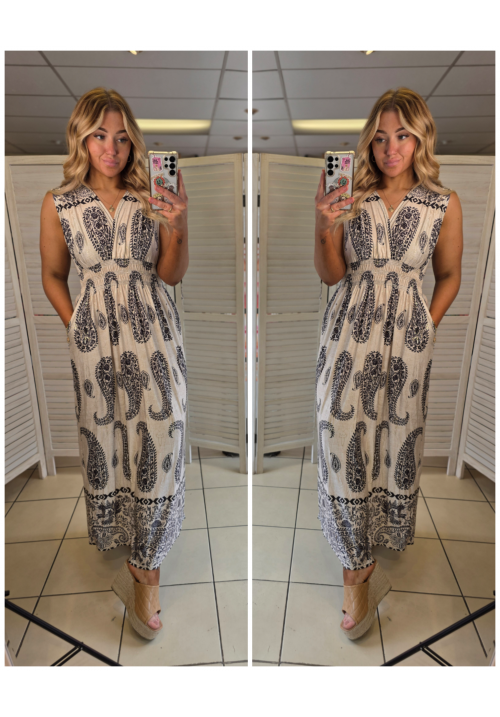  HOLIDAY ESSENTIAL MAXI DRESS - BLACK