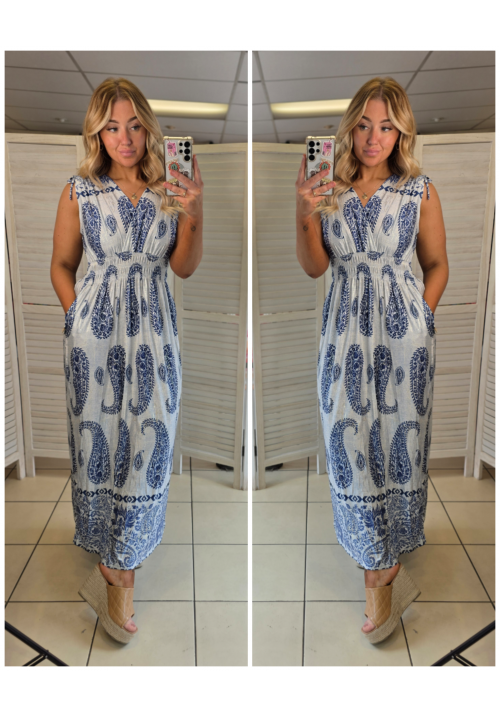  HOLIDAY ESSENTIAL MAXI DRESS - NAVY