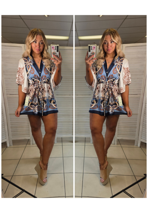  THE IBIZA EDIT PLAYSUIT - NAVY