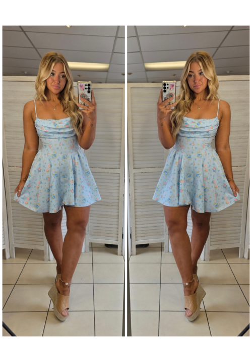  DOLLY DAYDREAM SUNDRESS - BLUE