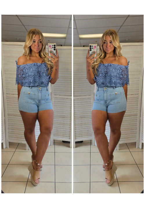  DOLCE DARLING TOP - BLUE