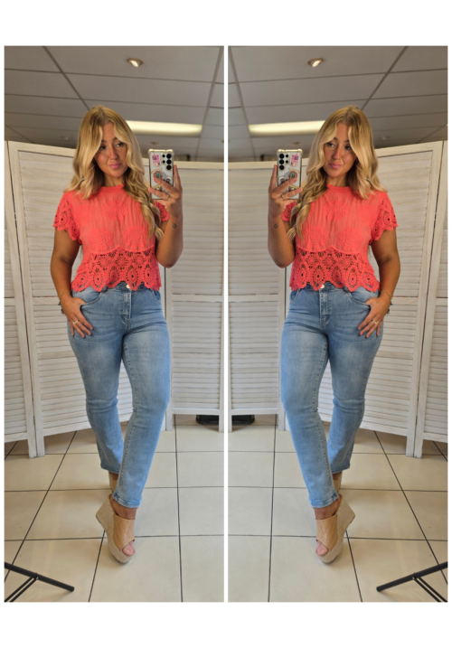  BLOOM SERVICE TOP - CORAL