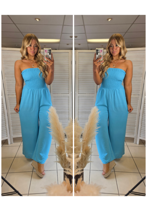 JET SET JUMPSUIT - AQUA