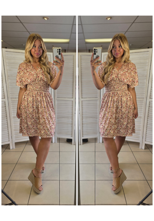 HOLIDAY ESSENTIAL BATWING DRESS - PINK