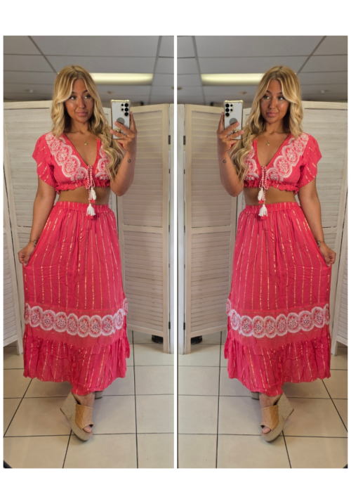 CABANA CHIC CO ORD - PINK