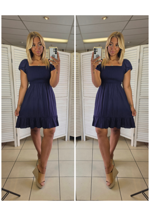 THE SUNDAY DRESS - NAVY