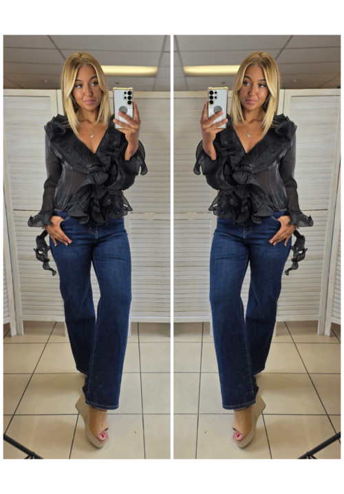 THE FLORENCE BLOUSE - BLACK