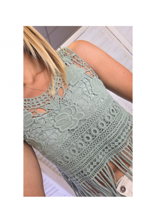 FRINGE BENEFITS TOP - KHAKI