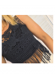 FRINGE BENEFITS TOP - BLACK