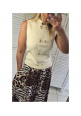  THE GENERAL MILITARY TOP - CREAM