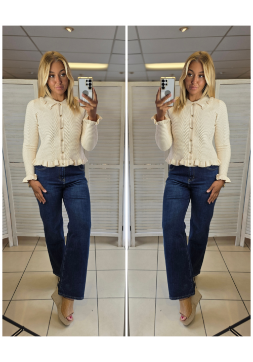  THE SWEETHEART CARDIGAN - CREAM