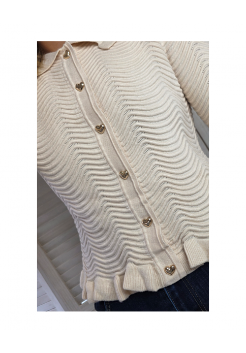 THE SWEETHEART CARDIGAN - CREAM