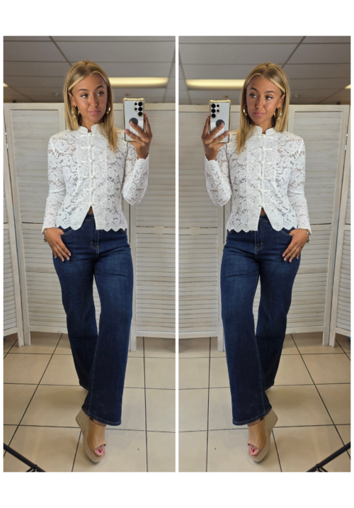   SPELLBOUND LACE TOP - IVORY