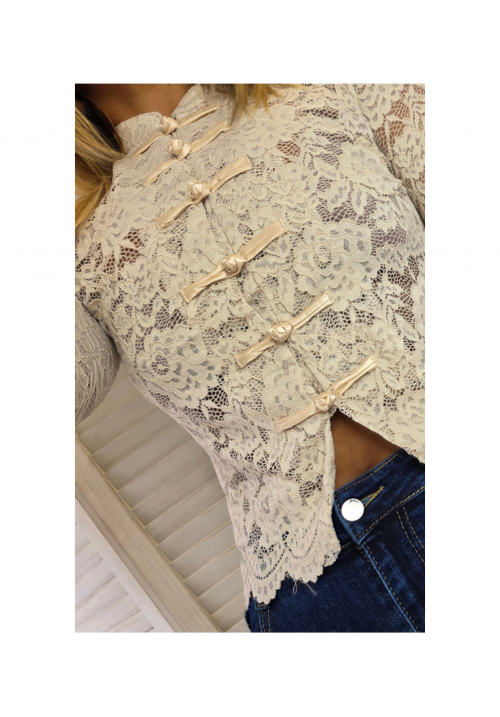 SPELLBOUND LACE TOP - CREAM