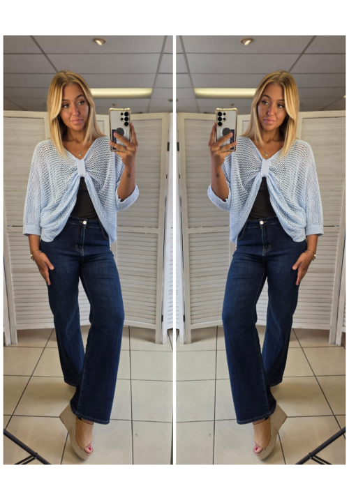 THE BUTTERFLY KNIT JUMPER - BABY BLUE