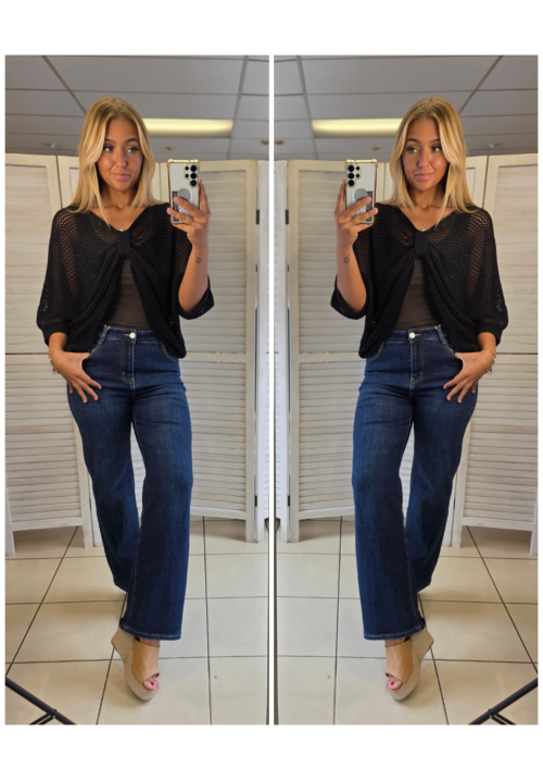 THE BUTTERFLY KNIT JUMPER - BLACK