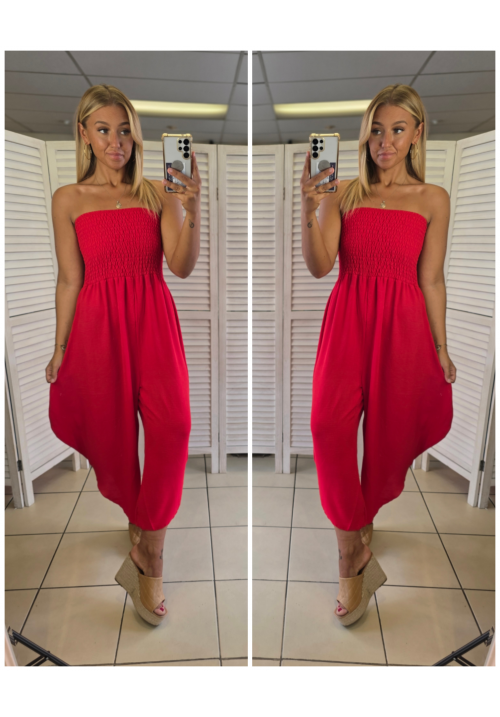  SUMMER LOVIN JUMPSUIT - RED