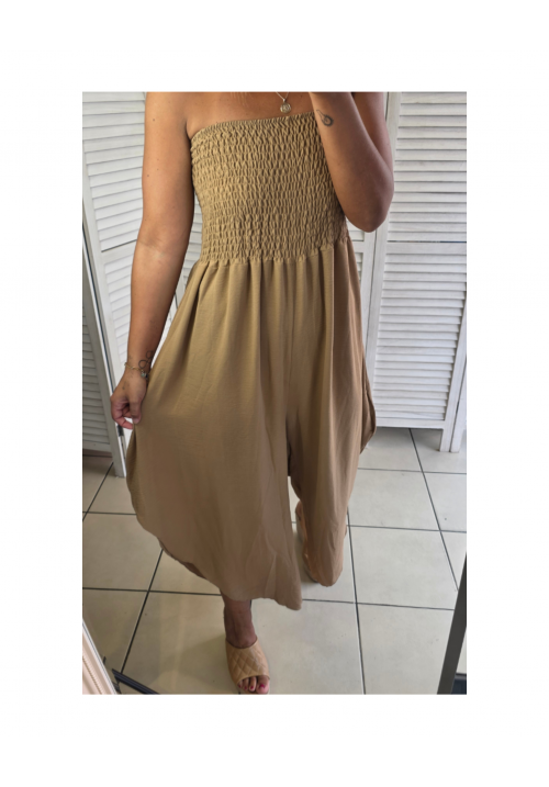 SUMMER LOVIN JUMPSUIT - TAN