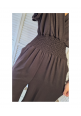 CURVY GIRLS SWEET ESCAPE JUMPSUIT - CHOCOLATE
