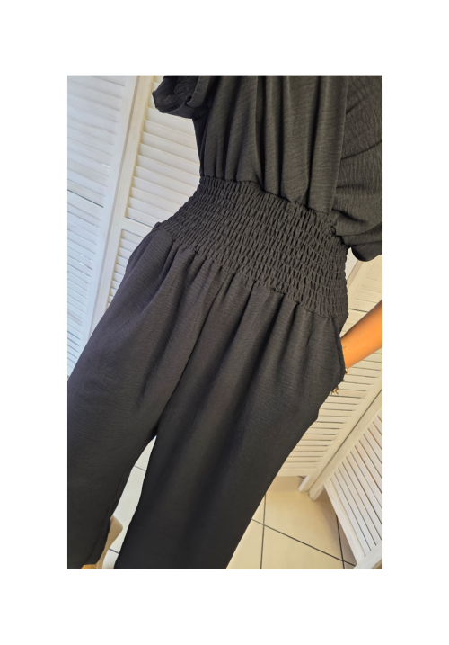 CURVY GIRLS SWEET ESCAPE JUMPSUIT - BLACK
