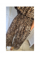 CURVY GIRLS BARDOT JUMPSUIT - LEOPARD PRINT