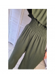 CURVY GIRLS BARDOT JUMPSUIT - KHAKI